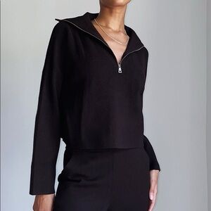 Aritzia Quarter Zip Sweater